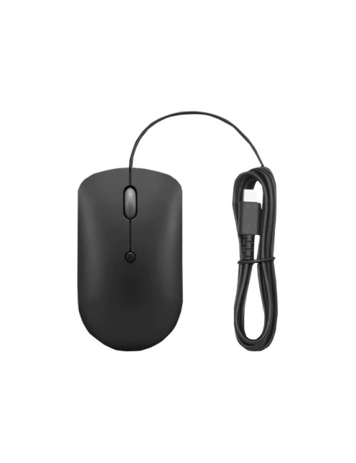 Lenovo | Compact Mouse | 400 | Wired | USB-C | Raven black