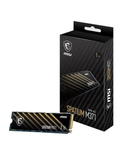 SSD|MSI|SPATIUM M371|1TB|M.2|PCIE|NVMe|3D NAND|Write speed 1700 MBytes/sec|Read speed 2350 MBytes/sec|2.15mm|TBW 210 TB|MTBF 150