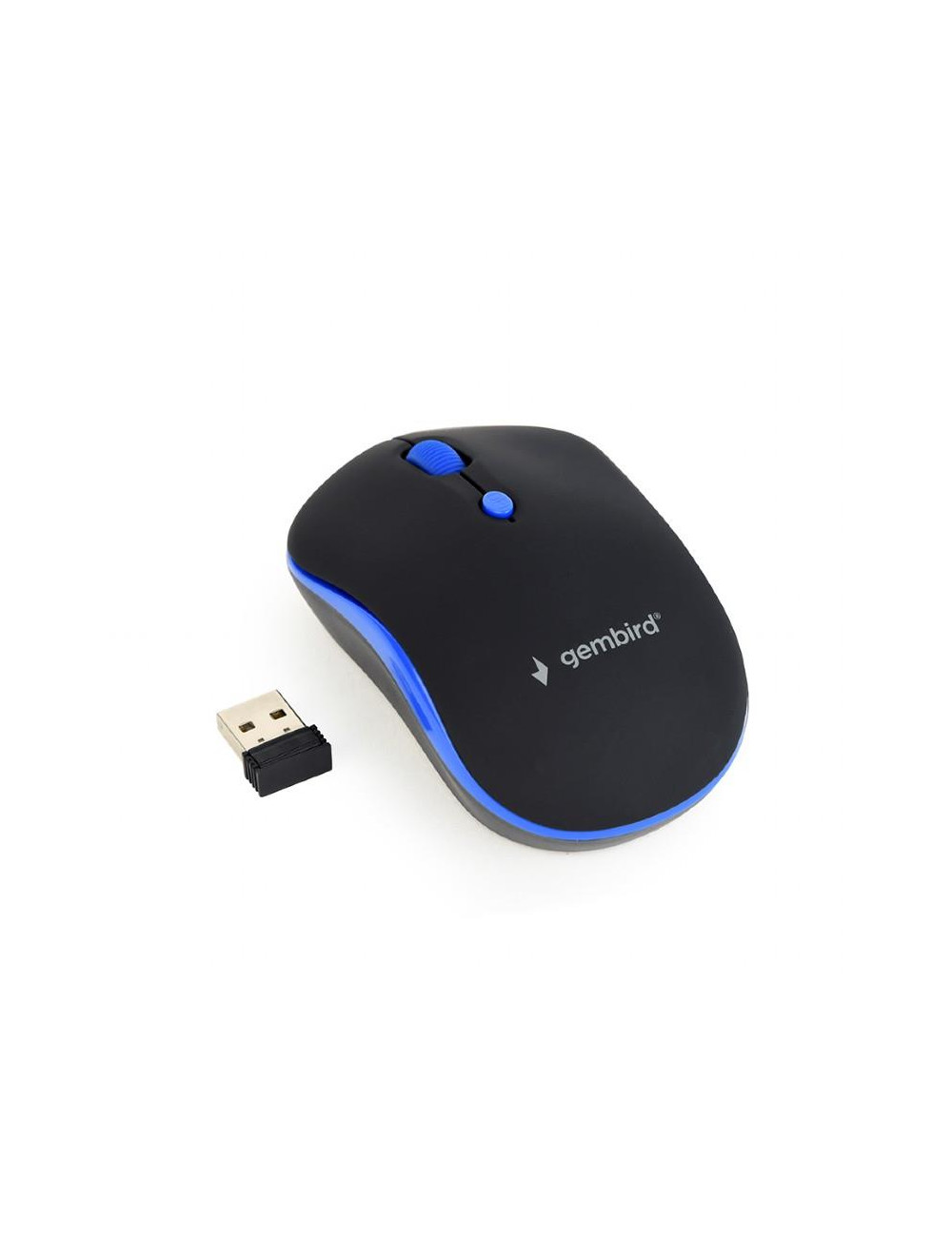MOUSE USB OPTICAL WRL BLACK/BLUE MUSW-4B-03-B GEMBIRD