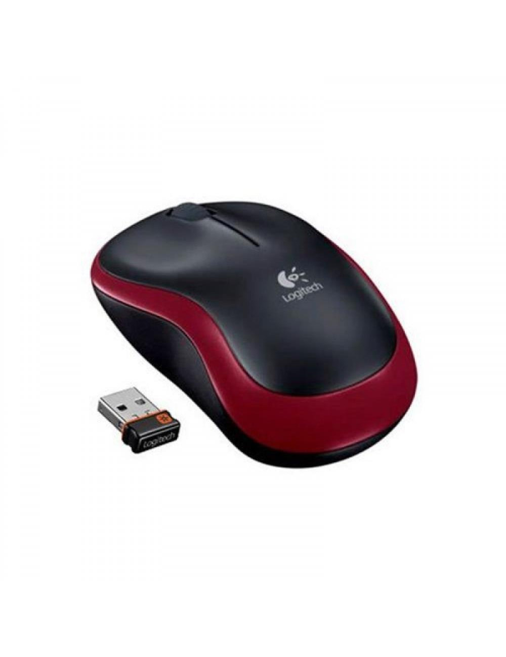 MOUSE USB OPTICAL WRL M185/RED 910-002237 LOGITECH