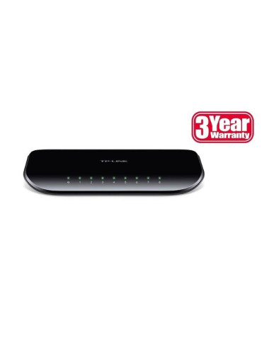 Switch|TP-LINK|8x10Base-T / 100Base-TX / 1000Base-T|TL-SG1008D