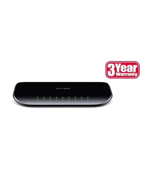 Switch|TP-LINK|8x10Base-T / 100Base-TX / 1000Base-T|TL-SG1008D