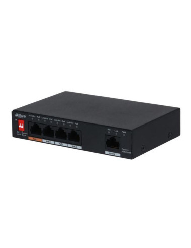 Switch|DAHUA|PFS3005-4ET-60-V2|Desktop/pedestal|PoE ports 4|60 Watts|DH-PFS3005-4ET-60-V2