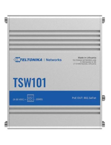 Switch|TELTONIKA|TSW101|5xRJ45|PoE ports 4|60 Watts|TSW101