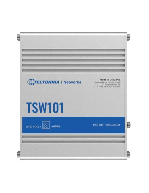 Switch|TELTONIKA|TSW101|5xRJ45|PoE ports 4|60 Watts|TSW101