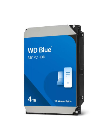 HDD|WESTERN DIGITAL|Blue|4TB|SATA|256 MB|5400 rpm|3,5"|WD40EZAX