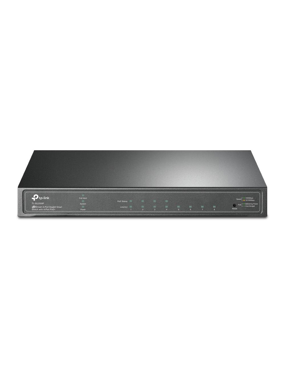 Switch|TP-LINK|Omada|TL-SG2008P|Type L2+|Desktop/pedestal|8x10Base-T / 100Base-TX / 1000Base-T|PoE+ ports 4|62 Watts|TL-SG2008P