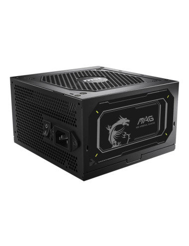 Power Supply|MSI|MAG A850GL PCIE5 II|850 Watts|Efficiency 80 PLUS GOLD|PFC Active|MAGA850GLPCIE5II