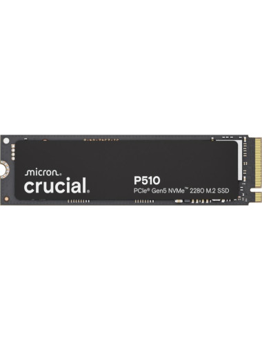 SSD|CRUCIAL|P510|1TB|M.2|PCIe Gen5|NVMe|TLC|Write speed 9500 MBytes/sec|Read speed 11000 MBytes/sec|TBW 600 TB|CT1000P510SSD8