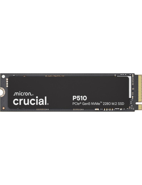 SSD|CRUCIAL|P510|1TB|M.2|PCIe Gen5|NVMe|TLC|Write speed 9500 MBytes/sec|Read speed 11000 MBytes/sec|TBW 600 TB|CT1000P510SSD8