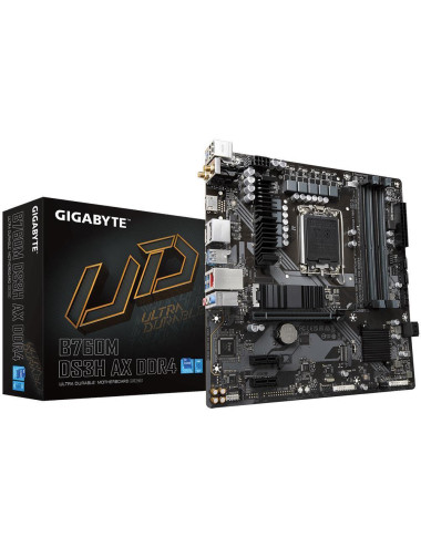Mainboard|GIGABYTE|Intel B760 Express|LGA1700|Micro-ATX|Memory DDR4|Memory slots 4|2xPCI-Express 3.0 1x|1xPCI-Express 4.0 16x|2x
