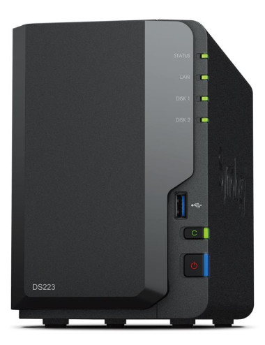 NAS STORAGE TOWER 2BAY/NO HDD USB3.2 DS223 SYNOLOGY