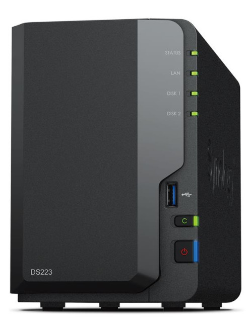 NAS STORAGE TOWER 2BAY/NO HDD USB3.2 DS223 SYNOLOGY