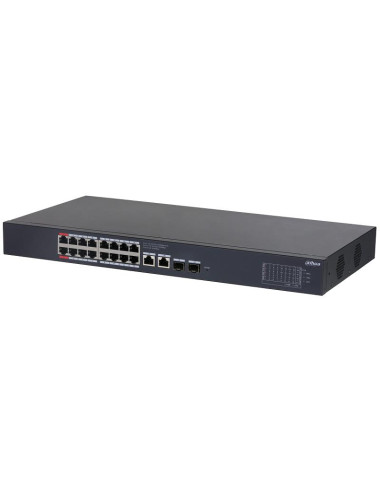 Switch|DAHUA|Desktop/pedestal|Rack|16x10Base-T / 100Base-TX / 1000Base-T|2xSFP|PoE ports 16|CS4220-16GT-240