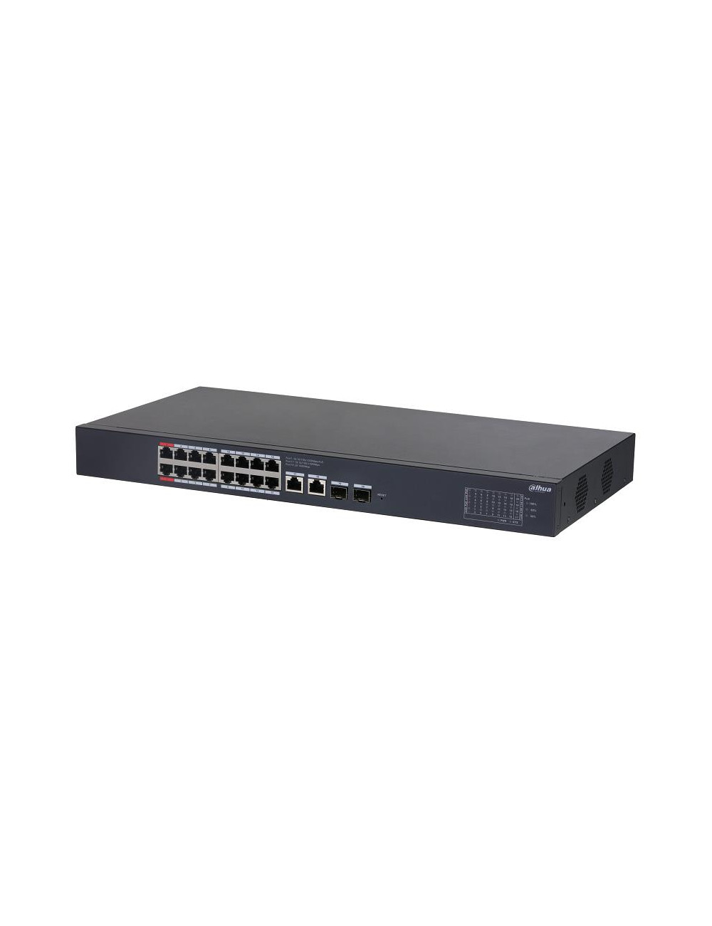 Switch|DAHUA|Desktop/pedestal|Rack|16x10Base-T / 100Base-TX / 1000Base-T|2xSFP|PoE ports 16|CS4220-16GT-240
