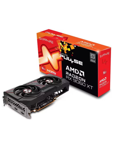 Graphics Card|SAPPHIRE|AMD Radeon RX 9060 XT|16 GB|GDDR6|128 bit|PCIE 5.0 16x|GPU 2700 MHz|Dual Slot Fansink|2xHDMI|1xDisplayPor