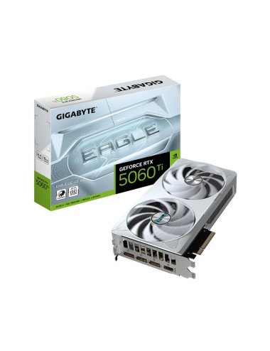 Graphics Card|GIGABYTE|NVIDIA GeForce RTX 5060 Ti|8 GB|GDDR7|128 bit|PCIE 5.0 16x|GPU 2617 MHz|Dual Slot Fansink|1xHDMI|3xDispla