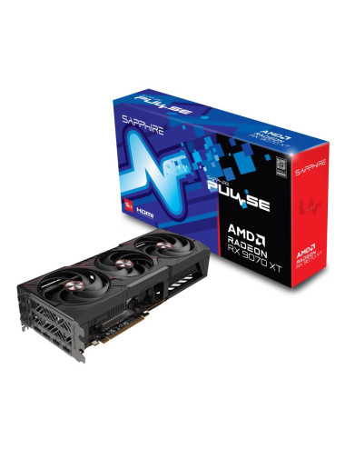 Graphics Card|SAPPHIRE|AMD Radeon RX 9070 XT|16 GB|GDDR6|256 bit|PCIE 5.0 16x|Triple slot Fansink|2xHDMI|2xDisplayPort|11348-03-