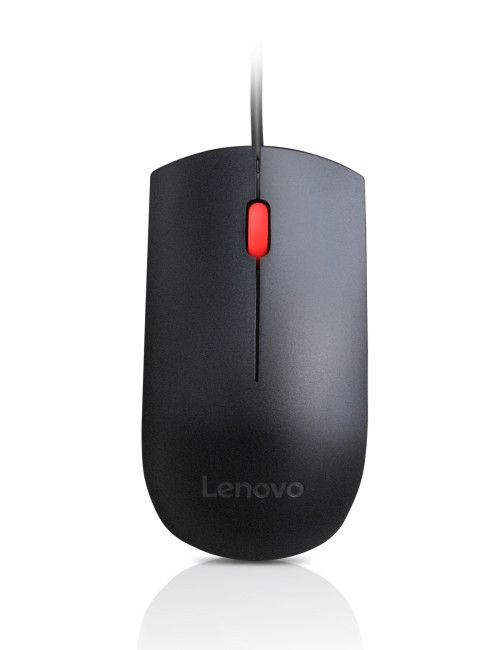 Lenovo Essential USB Wired Mouse, 1600 DPI, 1.8 m, 3 Buttons, Black Lenovo