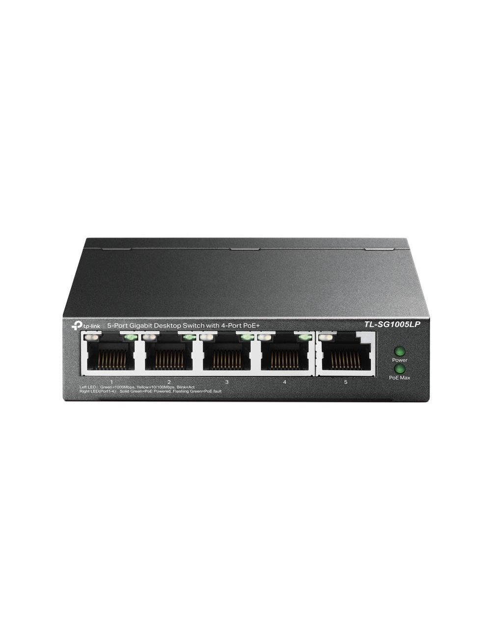 Switch|TP-LINK|Desktop/pedestal|5x10Base-T / 100Base-TX / 1000Base-T|PoE ports 1|TL-SG1005LP