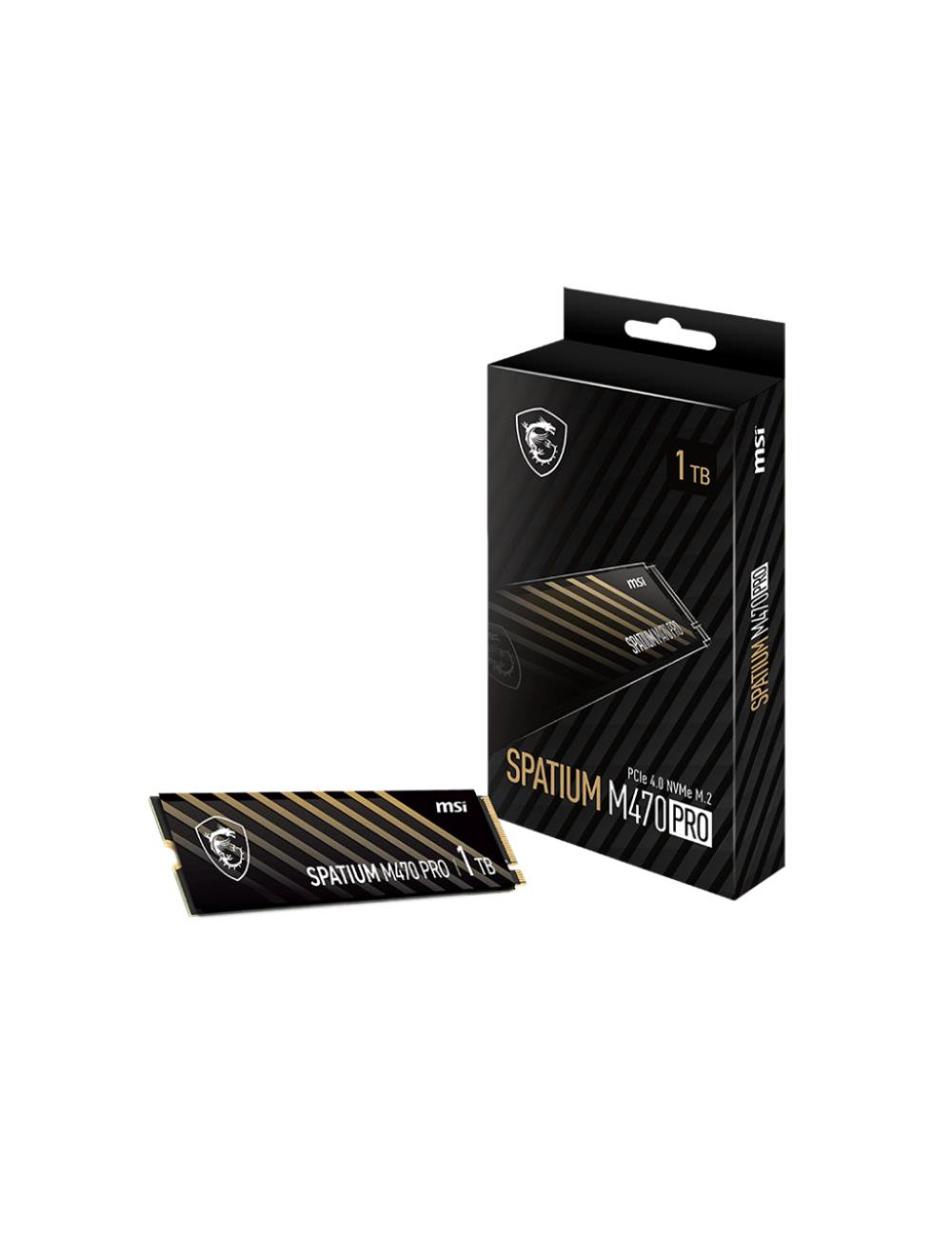 SSD|MSI|SPATIUM M470 PRO|1TB|M.2|PCIe Gen4|NVMe|3D NAND|Write speed 4500 MBytes/sec|Read speed 6000 MBytes/sec|2.15mm|TBW 320 TB