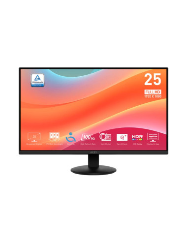 LCD Monitor|MSI|PRO MP252L|24.5"|Business|Tilt|Panel IPS|1920x1080|16:9|100 Hz|1 ms|Colour Black|PROMP252L