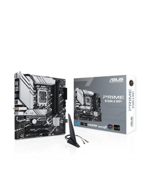 Mainboard|ASUS|Intel B760 Express|LGA1700|Micro-ATX|Memory DDR5|Memory slots 4|3xPCI-Express 4.0 16x|2xM.2|2xHDMI|1xDisplayPort|