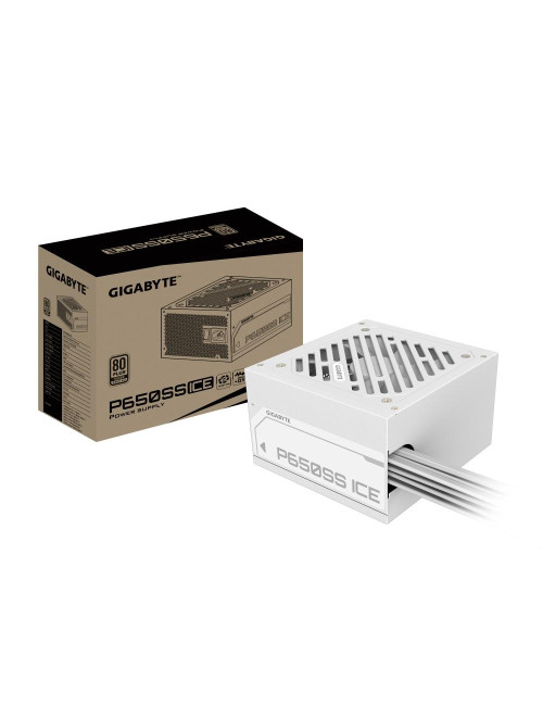 Power Supply|GIGABYTE|GP-P650SS ICE|650 Watts|Efficiency 80 PLUS SILVER|PFC Active|MTBF 100000 hours|GP-P650SSICE