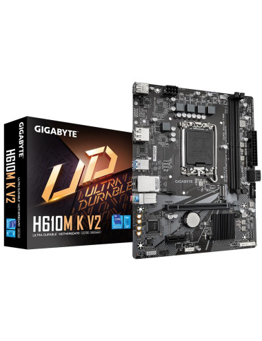 Mainboard|GIGABYTE|Intel H610|LGA1700|Micro-ATX|Memory DDR5|Memory slots 2|1xPCI-Express 3.0 1x|1xPCI-Express 4.0 16x|1xM.2|1xHD