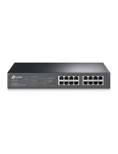 Switch|TP-LINK|Desktop/pedestal|16x10Base-T / 100Base-TX / 1000Base-T|PoE+ ports 8|TL-SG1016PE