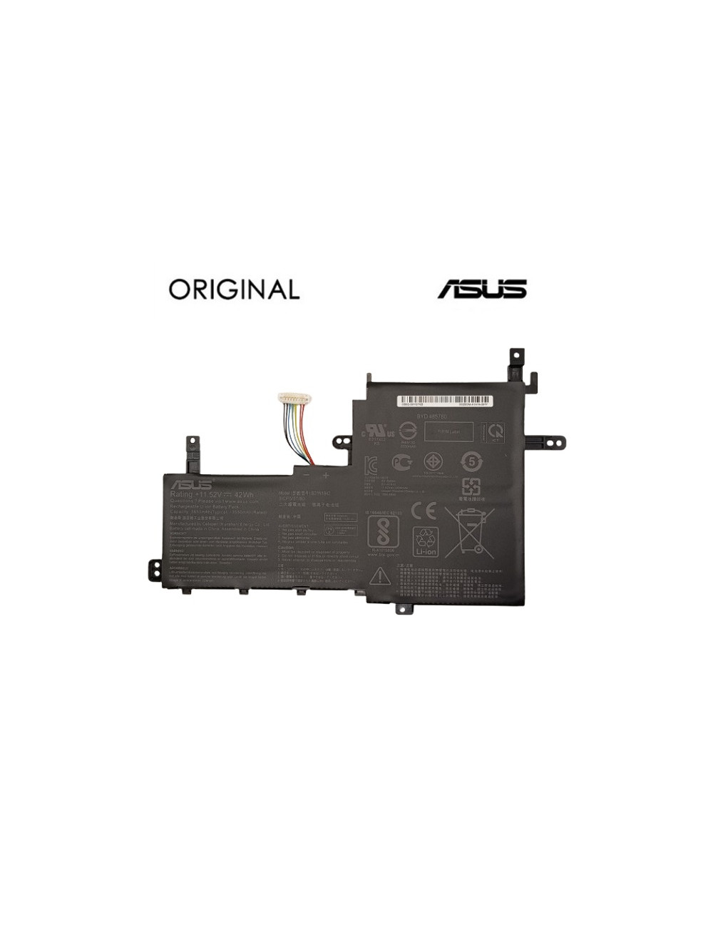 Nešiojamo kompiuterio baterija ASUS B31N1842, 3550mAh, Original