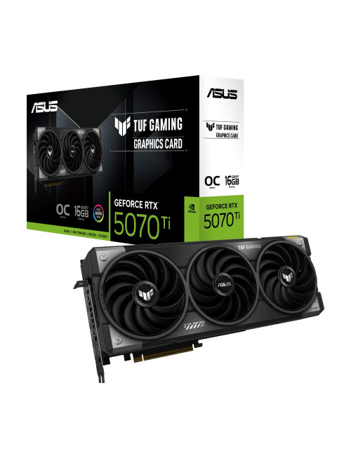 Graphics Card|ASUS|NVIDIA GeForce RTX 5070 Ti|16 GB|GDDR7|256 bit|PCIE 5.0 16x|Triple slot Fansink|2xHDMI|2xDisplayPort|TUF-RTX5