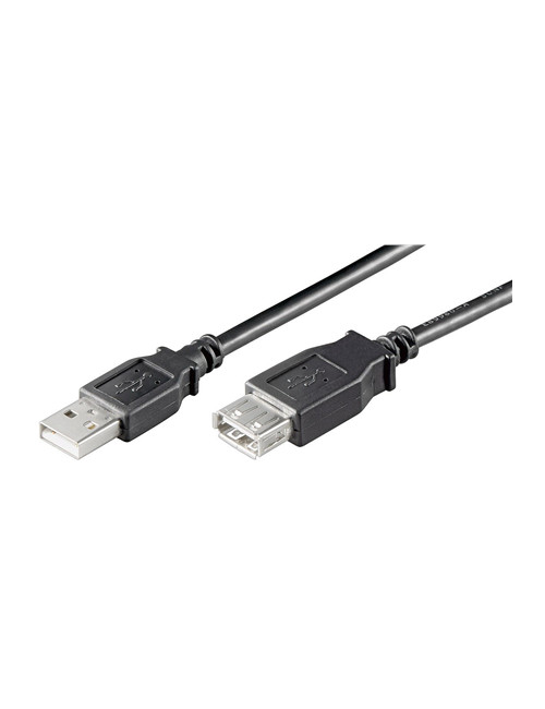 Goobay USB 2.0 Hi-Speed extension cable USB 2.0 male (type A), USB 2.0 female (type A), 3 m, Black