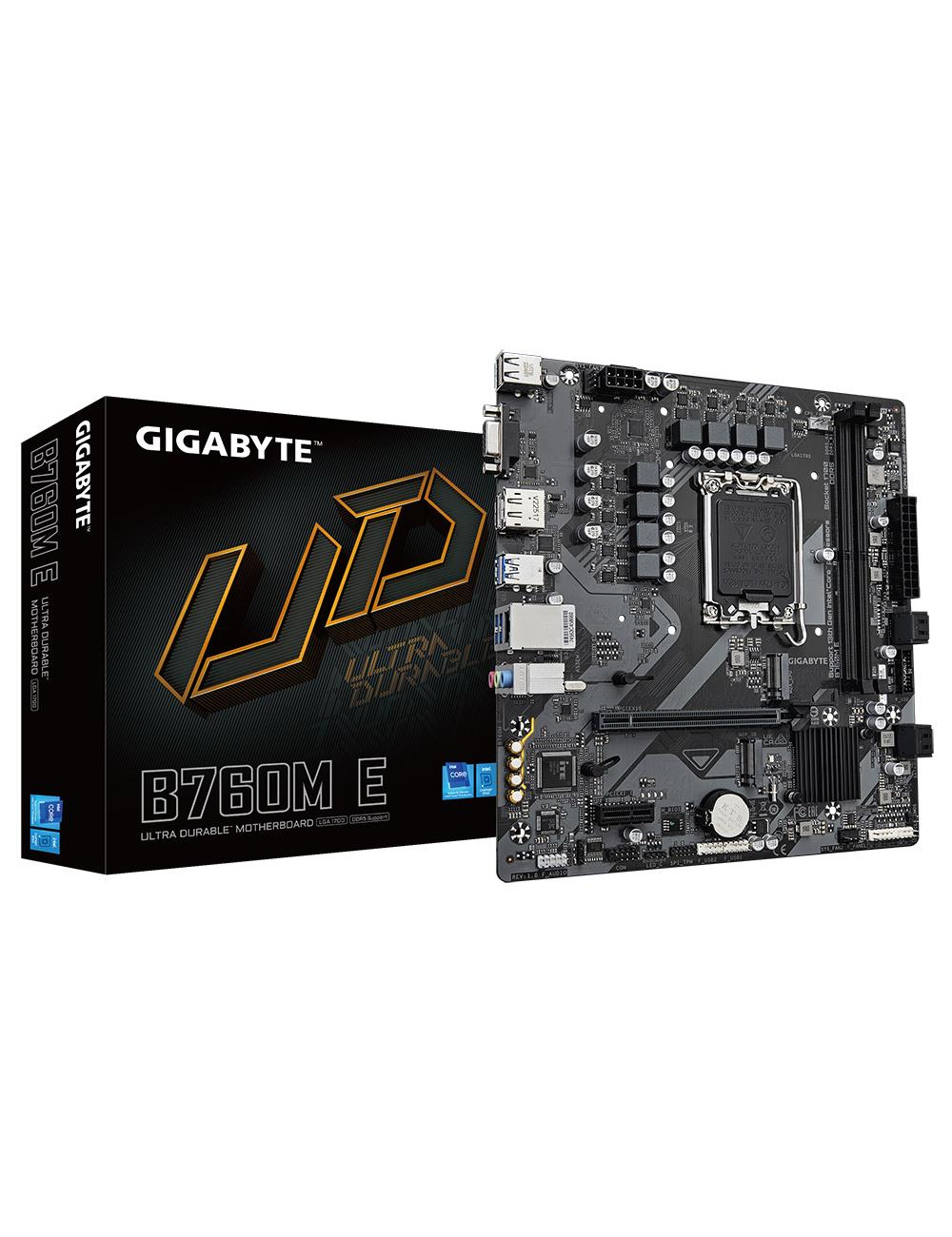 Mainboard|GIGABYTE|Intel B760 Express|LGA1700|Micro-ATX|Memory DDR5|Memory slots 2|B760ME1.0