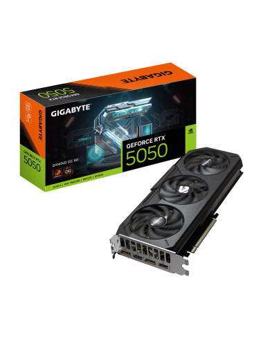 Graphics Card|GIGABYTE|NVIDIA GeForce RTX 5050|8 GB|GDDR6|128 bit|PCIE 5.0 16x|GPU 2632 MHz|Triple slot Fansink|GV-N5050GAMINGOC