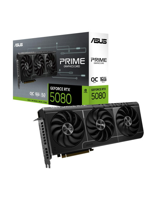 Graphics Card|ASUS|NVIDIA GeForce RTX 5080|16 GB|GDDR7|256 bit|PCIE 5.0 16x|1xHDMI|3xDisplayPort|PRIME-RTX5080-O16G