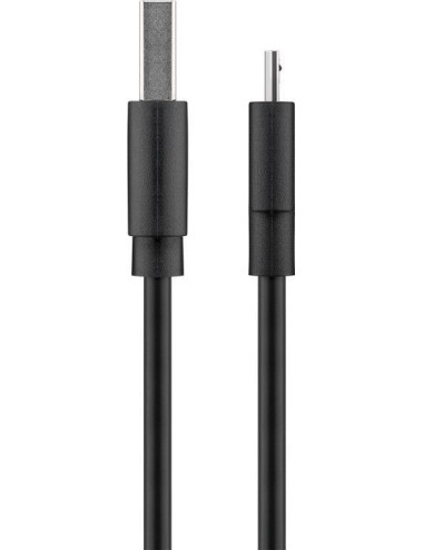 Goobay Micro USB charging and sync cable 46800 Black, USB 2.0 micro male (type B), USB 2.0 male (type A)