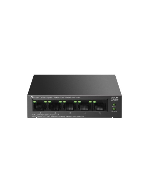 Switch|TP-LINK|LS105GP|Desktop/pedestal|5x10Base-T / 100Base-TX / 1000Base-T|PoE+ ports 4|LS105GP