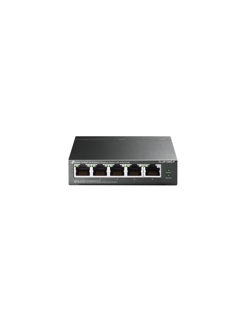 Switch|TP-LINK|5x10Base-T / 100Base-TX|PoE ports 4|TL-SF1005LP