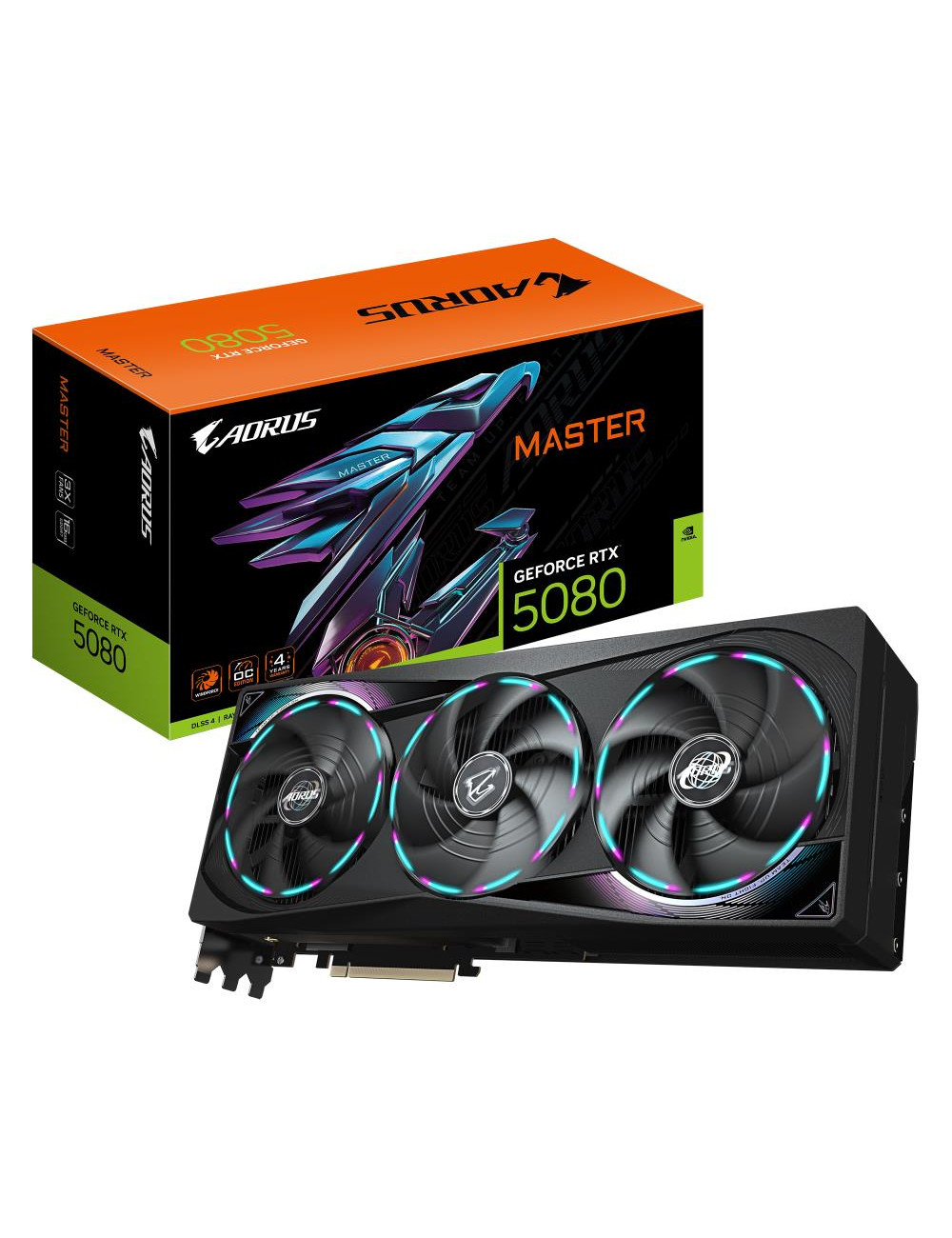 Graphics Card|GIGABYTE|NVIDIA GeForce RTX 5080|16 GB|GDDR7|256 bit|PCIE 5.0 16x|GPU 2617 MHz|Dual Slot Fansink|1xHDMI|3xDisplayP