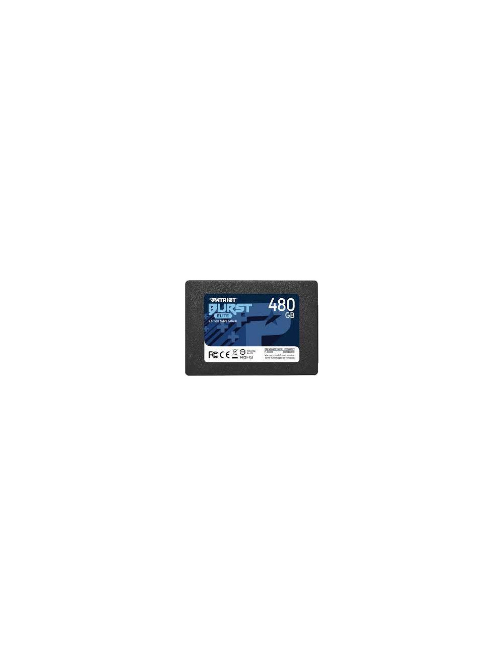 SSD|PATRIOT|Burst Elite|480GB|SATA 3.0|3D NAND|Write speed 320 MBytes/sec|Read speed 450 MBytes/sec|2,5"|TBW 200 TB|PBE480GS25SS