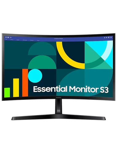 LCD Monitor|SAMSUNG|LS24D366GAUXEN|24"|Business/Curved|Panel VA|1920x1080|16:9|100Hz|4 ms|Tilt|Colour Black|LS24D366GAUXEN