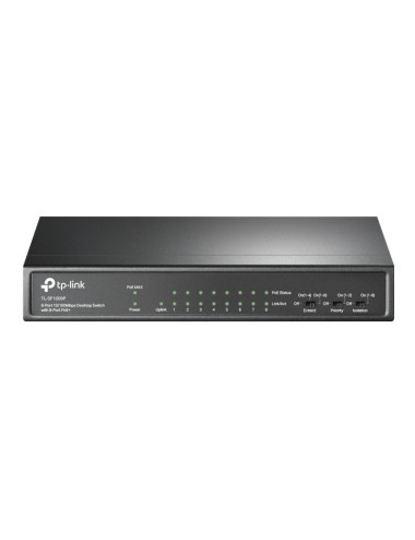 TP-LINK | Switch | TL-SF1009P | Unmanaged | Desktop | 10/100 Mbps (RJ-45) ports quantity 9 | PoE+ ports quantity 8 | Power suppl