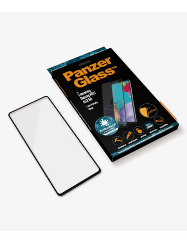 PanzerGlass | Samsung | Galaxy A52 | Black/Transparent | Antifingerprint screen protector