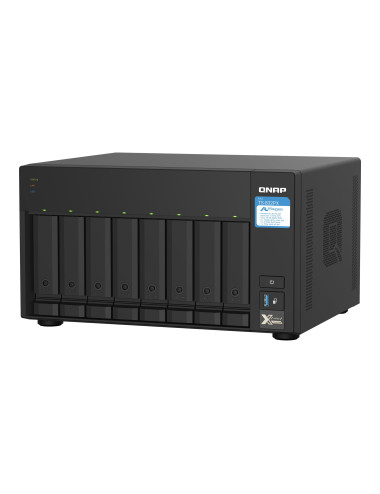 QNAP | 8-Bay QTS NAS | TS-832PX-4G | Up to 8 HDD/SSD Hot-Swap | AnnapurnaLabs Alpine | AL324 ARM Cortex-A57 Quad-Core | Processo