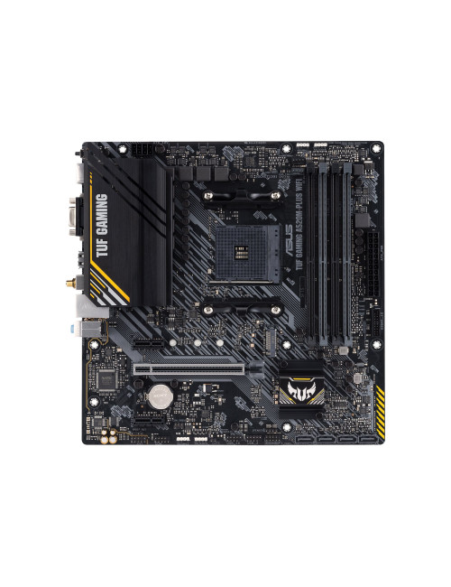 Asus | TUF GAMING A520M-PLUS | Processor family AMD | Processor socket AM4 | DDR4 | Memory slots 4 | Supported hard disk drive i