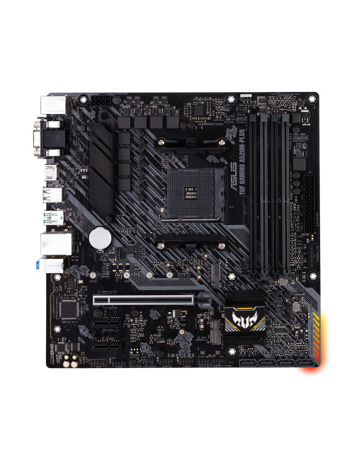 Asus | TUF GAMING A520M-PLUS | Processor family AMD | Processor socket AM4 | DDR4 | Memory slots 4 | Supported hard disk drive i