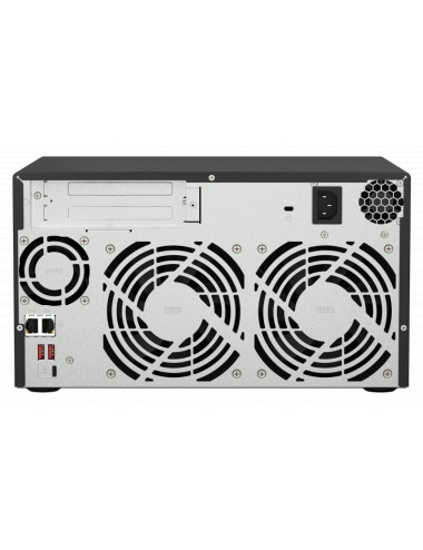 QNAP | 8-Bay QTS and QuTS hero NAS | TS-873A-8G | Up to 8 HDD/SSD Hot-Swap | AMD Ryzen | Ryzen V1500B Quad-Core | Processor freq
