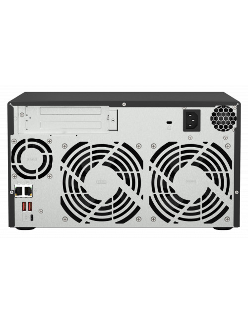 QNAP | 8-Bay QTS and QuTS hero NAS | TS-873A-8G | Up to 8 HDD/SSD Hot-Swap | AMD Ryzen | Ryzen V1500B Quad-Core | Processor freq