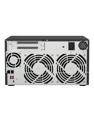 QNAP | 8-Bay QTS and QuTS hero NAS | TS-873A-8G | Up to 8 HDD/SSD Hot-Swap | AMD Ryzen | Ryzen V1500B Quad-Core | Processor freq